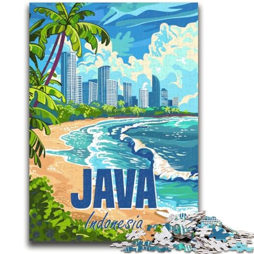 Puzzles für Teenager, Insel Java, Indonesien Geeignet für Kinder ab 14 Jahren Familienspiele, tolle Geschenke für die ganze Familie (Größe 50x70cm) von NCVAZHASO