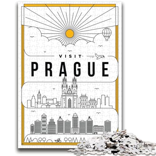 Puzzles für Teenager, Prag, Tschechische Republik Geeignet für Kinder ab 14 Jahren Familienspiele Gut geeignet als Geschenk für die ganze Familie (Größe 50x70cm) von NCVAZHASO