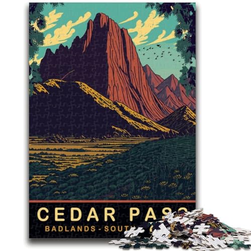 Puzzles für Teenager Cedar Pass Geeignet für Kinder ab 14 Jahren Familienspiele Gut geeignet als Geschenk für die ganze Familie (Größe 38x26cm) von NCVAZHASO