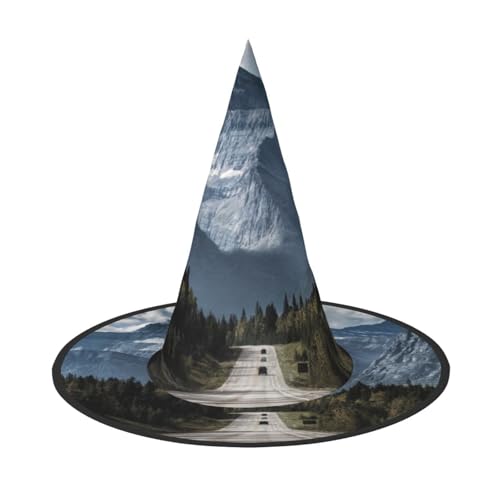 NDDCEDEW Berglandschaft Druck Halloween Hüte Hexe Zauberer Hüte für Festlichkeiten Cosplay NDDCEDEW Berglandschaft Druck Halloween Hüte Hexe Zauberer Hüte für Festlichkeiten Cosplay von NDDCEDEW