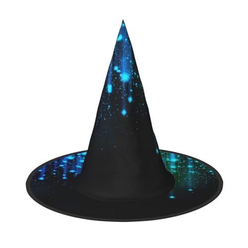 NDDCEDEW Blauer Linienaufdruck, Halloween-Hüte, Hexen-Zauberer-Hüte für Feste, Cosplay NDDCEDEW Blauer Linienaufdruck, Halloween-Hüte, Hexen-Zauberer-Hüte für Feste, Cosplay von NDDCEDEW