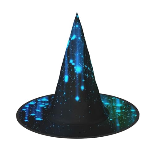 NDDCEDEW Blauer Linienaufdruck, Halloween-Hüte, Hexen-Zauberer-Hüte für Feste, Cosplay NDDCEDEW Blauer Linienaufdruck, Halloween-Hüte, Hexen-Zauberer-Hüte für Feste, Cosplay von NDDCEDEW