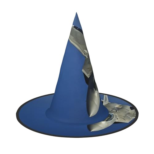 NDDCEDEW Fliegende Flugzeug-Druck Halloween Hüte Hexe Zauberer Hüte für Festlichkeiten Cosplay NDDCEDEW Fliegende Flugzeug-Druck Halloween Hüte Hexe Zauberer Hüte für Festlichkeiten Cosplay von NDDCEDEW