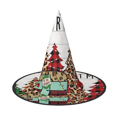 NDDCEDEW Frohe Weihnachten Druck Halloween Hüte Hexe Zauberer Hüte für Festlichkeiten Cosplay NDDCEDEW Frohe Weihnachten Druck Halloween Hüte Hexe Zauberer Hüte für Festlichkeiten Cosplay von NDDCEDEW