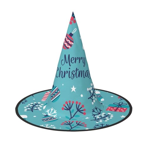 NDDCEDEW Frohe Weihnachten Druck Halloween Hüte Hexe Zauberer Hüte für Festlichkeiten Cosplay NDDCEDEW Frohe Weihnachten Druck Halloween Hüte Hexe Zauberer Hüte für Festlichkeiten Cosplay von NDDCEDEW
