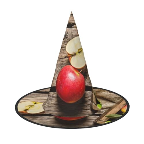 NDDCEDEW Fruits On Wood Floor Print Halloween Hüte Hexe Zauberer Hüte für Feste Cosplay NDDCEDEW Fruits On Wood Floor Print Halloween Hüte Hexe Zauberer Hüte für Feste Cosplay von NDDCEDEW