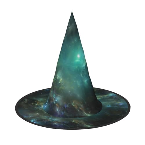NDDCEDEW Galaxie-Hintergrunddruck, Halloween-Hüte, Hexen-Zauberer-Hüte für Feste, Cosplay NDDCEDEW Galaxie-Hintergrunddruck, Halloween-Hüte, Hexen-Zauberer-Hüte für Feste, Cosplay von NDDCEDEW