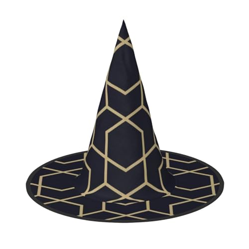 NDDCEDEW Geometrische Linien, Druck, Halloween-Hüte, Hexen-Zauberer-Hüte für Feste, Cosplay NDDCEDEW Geometrische Linien, Druck, Halloween-Hüte, Hexen-Zauberer-Hüte für Feste, Cosplay von NDDCEDEW