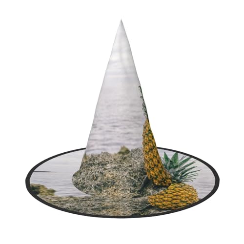 NDDCEDEW Grüne Ananas im Meer Druck Halloween Hüte Hexe Zauberer Hüte für Feste Cosplay NDDCEDEW Grüne Ananas im Meer Druck Halloween Hüte Hexe Zauberer Hüte für Feste Cosplay von NDDCEDEW