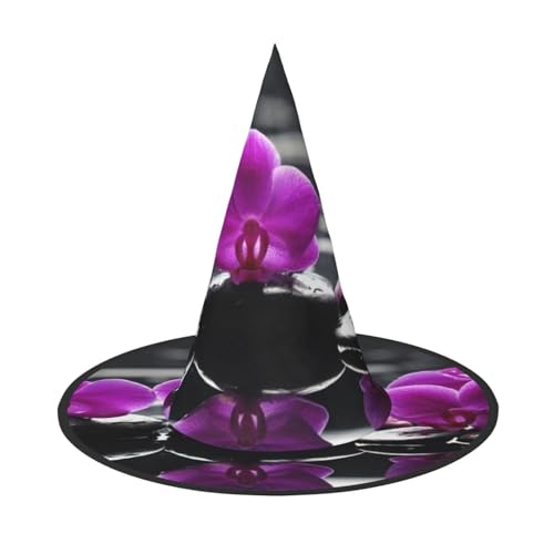 NDDCEDEW Halloween-Hüte mit Blumen im Spa-Druck, Hexen-Zauberer-Hüte für Feste, Cosplay NDDCEDEW Halloween-Hüte mit Blumen im Spa-Druck, Hexen-Zauberer-Hüte für Feste, Cosplay von NDDCEDEW