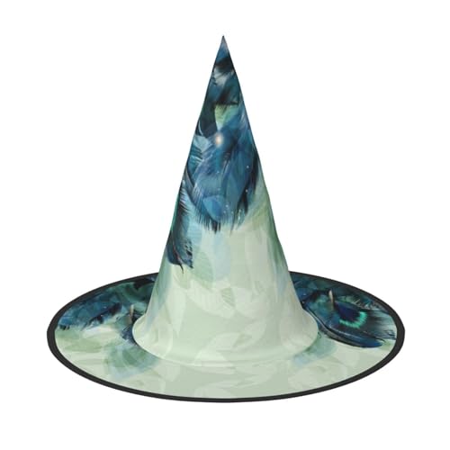 NDDCEDEW Halloween-Hüte mit Muster, Hexe, Zauberer, Hüte für Feste, Cosplay NDDCEDEW Halloween-Hüte mit Muster, Hexe, Zauberer, Hüte für Feste, Cosplay von NDDCEDEW