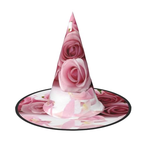 NDDCEDEW Halloween-Hüte mit Rosen-Druck, Hexen-Zauberer-Hüte für Feste, Cosplay NDDCEDEW Halloween-Hüte mit Rosen-Druck, Hexen-Zauberer-Hüte für Feste, Cosplay von NDDCEDEW