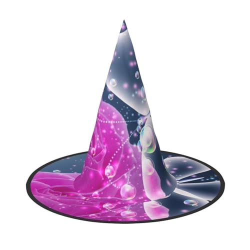 NDDCEDEW Halloween-Hüte mit Rosen- und Schmetterlings-Druck, Hexen-Zauberer-Hüte für Feste, Cosplay NDDCEDEW Halloween-Hüte mit Rosen- und Schmetterlings-Druck, Hexen-Zauberer-Hüte für Feste, Cosplay von NDDCEDEW