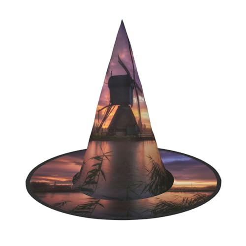 NDDCEDEW Halloween-Hüte mit Seeside bei Sonnenuntergang, Hexen-Zauberer-Hüte für Feste, Cosplay NDDCEDEW Halloween-Hüte mit Seeside bei Sonnenuntergang, Hexen-Zauberer-Hüte für Feste, Cosplay von NDDCEDEW