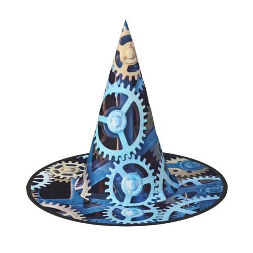 NDDCEDEW Halloween-Hüte mit Uhrzahnrädern, Hexen-Zauberer-Hüte für Feste, Cosplay NDDCEDEW Halloween-Hüte mit Uhrzahnrädern, Hexen-Zauberer-Hüte für Feste, Cosplay von NDDCEDEW