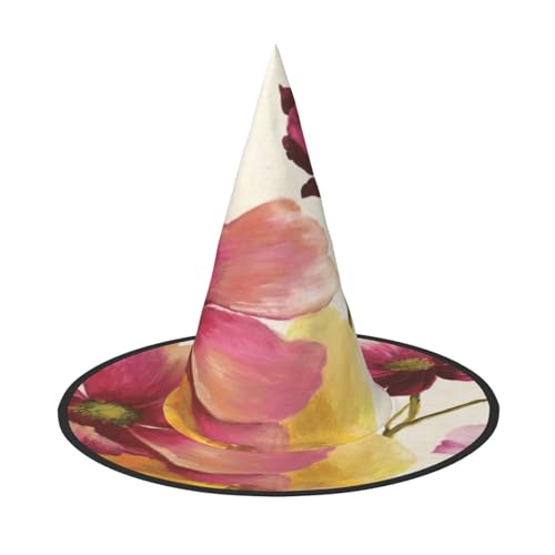 NDDCEDEW Halloween-Hüte mit buntem Blumendruck, Hexen-Zauberer-Hüte für Feste, Cosplay NDDCEDEW Halloween-Hüte mit buntem Blumendruck, Hexen-Zauberer-Hüte für Feste, Cosplay von NDDCEDEW