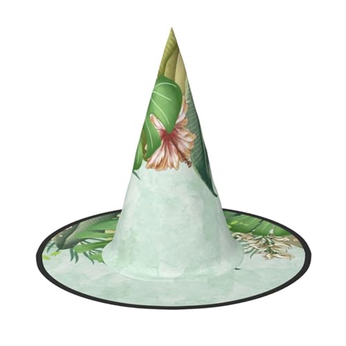 NDDCEDEW Halloween-Hüte mit grünen Blättern, Hexen-Zauberer-Hüte für Feste, Cosplay NDDCEDEW Halloween-Hüte mit grünen Blättern, Hexen-Zauberer-Hüte für Feste, Cosplay von NDDCEDEW