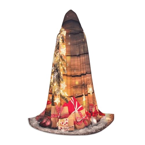 NDDCEDEW Kapuzenumhang mit Zwergen-Weihnachtsmann-Druck, für Teenager, bodenlanger Kapuzenumhang NDDCEDEW Kapuzenumhang mit Zwergen-Weihnachtsmann-Druck, für Teenager, bodenlanger Kapuzenumhang von NDDCEDEW