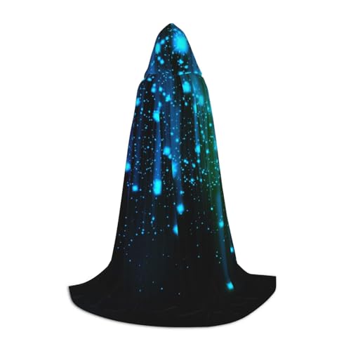 NDDCEDEW Kapuzenumhang mit blauem Linienaufdruck, für Teenager, bodenlanger Kapuzenumhang NDDCEDEW Kapuzenumhang mit blauem Linienaufdruck, für Teenager, bodenlanger Kapuzenumhang von NDDCEDEW