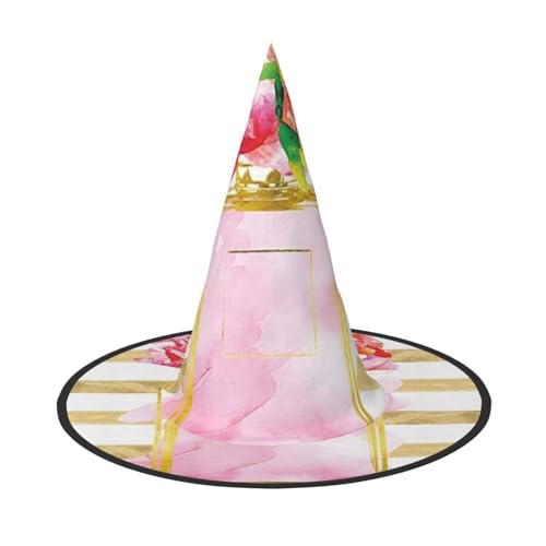 NDDCEDEW Modischer Parfüm-Druck, Halloween-Hüte, Hexen-Zauberer-Hüte für Feste, Cosplay NDDCEDEW Modischer Parfüm-Druck, Halloween-Hüte, Hexen-Zauberer-Hüte für Feste, Cosplay von NDDCEDEW