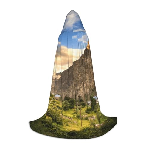 NDDCEDEW Mountain Hot Air Balloon Print Kapuzenumhang für Jugendliche Bodenlang Kapuzenumhang NDDCEDEW Mountain Hot Air Balloon Print Kapuzenumhang für Jugendliche Bodenlang Kapuzenumhang von NDDCEDEW