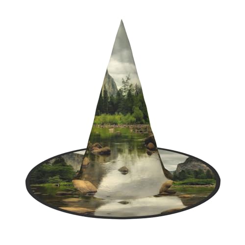 NDDCEDEW Parklandschaft Druck Halloween Hüte Hexe Zauberer Hüte für Feste Cosplay NDDCEDEW Parklandschaft Druck Halloween Hüte Hexe Zauberer Hüte für Feste Cosplay von NDDCEDEW