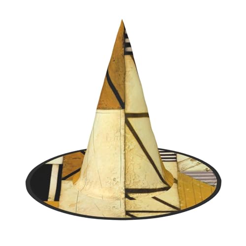 NDDCEDEW Rustikaler Holzdruck Halloween Hüte Hexe Zauberer Hüte für Feste Cosplay NDDCEDEW Rustikaler Holzdruck Halloween Hüte Hexe Zauberer Hüte für Feste Cosplay von NDDCEDEW