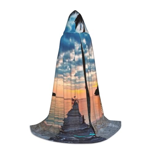 NDDCEDEW Sea At Sunset Print Hooded Cape For Teens Floor Length Hooded Cape NDDCEDEW Sea At Sunset Print Hooded Cape For Teens Floor Length Hooded Cape von NDDCEDEW