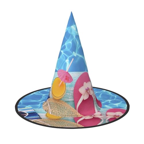 NDDCEDEW Sommerferien Druck Halloween Hüte Hexe Zauberer Hüte für Festlichkeiten Cosplay NDDCEDEW Sommerferien Druck Halloween Hüte Hexe Zauberer Hüte für Festlichkeiten Cosplay von NDDCEDEW