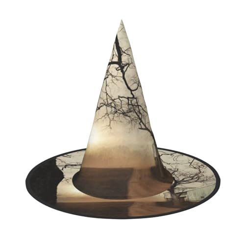 NDDCEDEW Sonnenaufgang-Druck, Halloween-Hüte, Hexen-Zauberer-Hüte für Feste, Cosplay NDDCEDEW Sonnenaufgang-Druck, Halloween-Hüte, Hexen-Zauberer-Hüte für Feste, Cosplay von NDDCEDEW