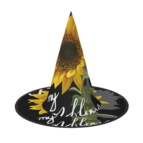 NDDCEDEW Sonnenblumen-Druck, Halloween-Hüte, Hexen-Zauberer-Hüte für Feste, Cosplay NDDCEDEW Sonnenblumen-Druck, Halloween-Hüte, Hexen-Zauberer-Hüte für Feste, Cosplay von NDDCEDEW
