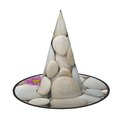 NDDCEDEW Steine mit rosa Druck, Halloween-Hüte, Hexen-Zauberer-Hüte für Feste, Cosplay NDDCEDEW Steine mit rosa Druck, Halloween-Hüte, Hexen-Zauberer-Hüte für Feste, Cosplay von NDDCEDEW