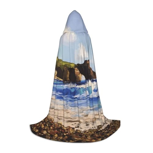 NDDCEDEW Strand-Print Kapuzenumhang für Jugendliche Bodenlang Kapuzenumhang NDDCEDEW Strand-Print Kapuzenumhang für Jugendliche Bodenlang Kapuzenumhang von NDDCEDEW