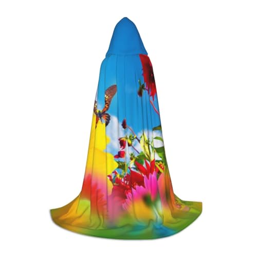 NDDCEDEW Sunny Garden Print Kapuzenumhang für Jugendliche Bodenlang Kapuzenumhang NDDCEDEW Sunny Garden Print Kapuzenumhang für Jugendliche Bodenlang Kapuzenumhang von NDDCEDEW