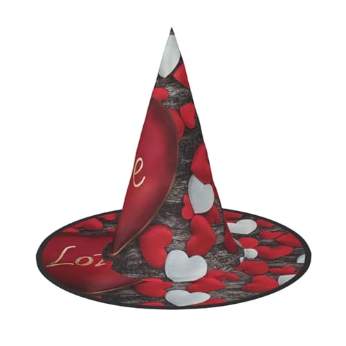 NDDCEDEW Valentinstag-Druck, Halloween-Hüte, Hexen-Zauberer-Hüte für Feste, Cosplay NDDCEDEW Valentinstag-Druck, Halloween-Hüte, Hexen-Zauberer-Hüte für Feste, Cosplay von NDDCEDEW