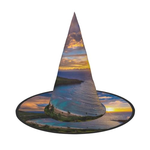 NDDCEDEW Wunderschöner Sonnenaufgang-Druck, Halloween-Hüte, Hexen-Zauberer-Hüte für Feste, Cosplay NDDCEDEW Wunderschöner Sonnenaufgang-Druck, Halloween-Hüte, Hexen-Zauberer-Hüte für Feste, Cosplay von NDDCEDEW