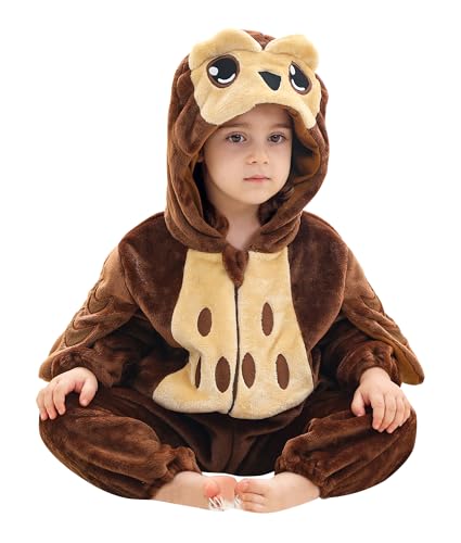 NEAWEALY Baby Eule Kostüm Overall Kinder Tier Pyjamas Winter Strampler Unisex Tier Jumpsuit Karneval Kostüm 12-18 Monate NEAWEALY Baby Eule Kostüm Overall Kinder Tier Pyjamas Winter Strampler Unisex Tier Jumpsuit Karneval Kostüm 12-18 Monate von NEAWEALY