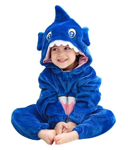 NEAWEALY Baby Haifisch Kostüm Overall Kinder Tier Pyjamas Winter Strampler Unisex Tier Jumpsuit Karneval Kostüm 12-18 Monate NEAWEALY Baby Haifisch Kostüm Overall Kinder Tier Pyjamas Winter Strampler Unisex Tier Jumpsuit Karneval Kostüm 12-18 Monate von NEAWEALY