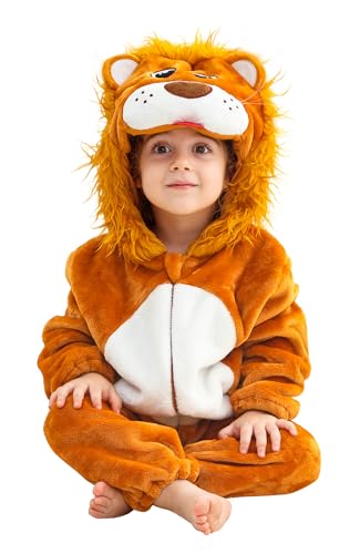 NEAWEALY Baby Löwe Kostüm Overall Kinder Tier Pyjamas Winter Strampler Unisex Tier Jumpsuit Karneval Kostüm 12-18 Monate NEAWEALY Baby Löwe Kostüm Overall Kinder Tier Pyjamas Winter Strampler Unisex Tier Jumpsuit Karneval Kostüm 12-18 Monate von NEAWEALY