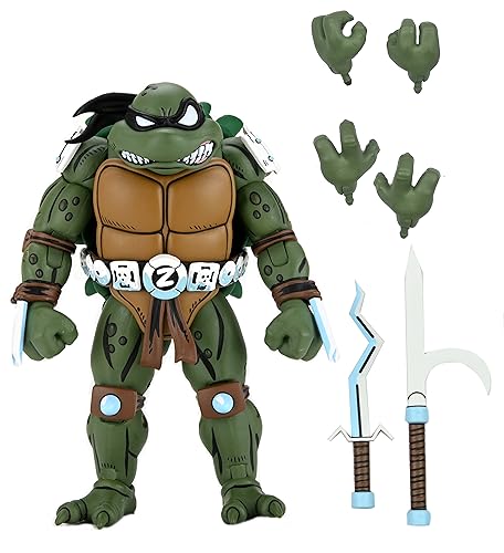 NECA - TMNT Archie Comics Slash AF Statuen, Mehrfarbig (83833) von NECA