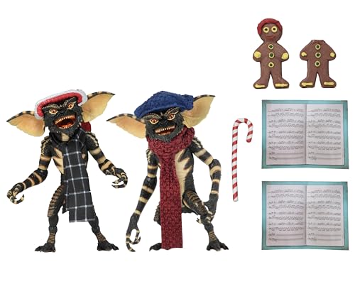 NECA Gremlins Actionfiguren zum Sammeln, 5,1–17,8 cm, Weihnachtslied, Winterszene, 2 Stück von NECA