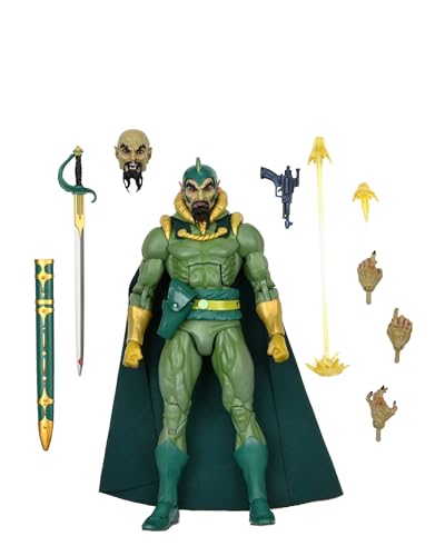 NECA King Features 17,8 cm große Actionfigur - Original Superhelden Flash Gordon Serie Ming The Merciless von NECA