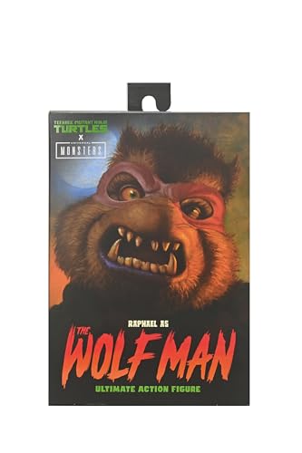 NECA Universal Monsters/Teenage Mutant Ninja Turtles Raphael als The Wolfman Actionfigur 17,8 cm von NECA