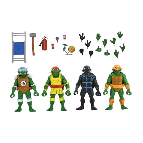 Stump Wresting Turtles Actionfigur, 17,8 cm große Actionfigur, Teenage Mutant Ninja-Turtles (Archie Comics), NECA Collectibles, 4 Stück von NECA