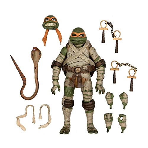 NECA Teenage Mutant Ninja Turtles Michelangelo The Mummy Universal Monsters. Material: Kunststoff, H858485, Mehrfarbig von NECA
