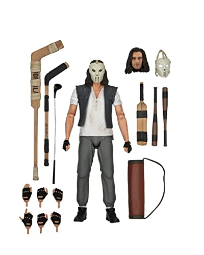 NECA Teenage Mutant Ninja Turtles Ultimate Casey Jones 7" Scale grau/weiß, Bedruckt, 100% Kunststoff, Geschenkverpackung. von NECA