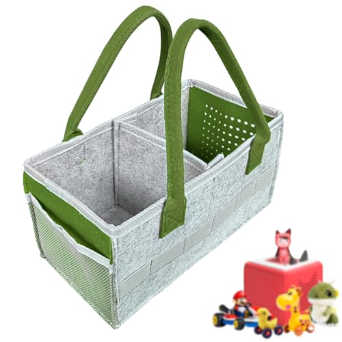 Carry Case Box Carry Case Box Storage Carrier Con maniglia e tasca laterale a rete Borsa per il trasporto di accessori per Set di partenza (Verde) von NECXON
