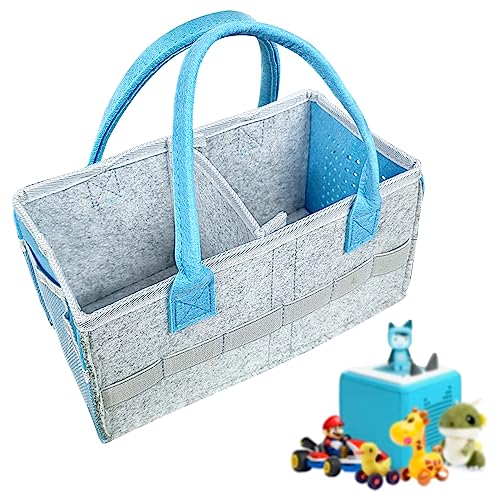 Tragetasche für Box-Starterset und Zubehör, Filz-Organizer-Tasche für Figur und Box, Reise-Tragetasche mit Griff für Box & Zubehör (Blau) von NECXON