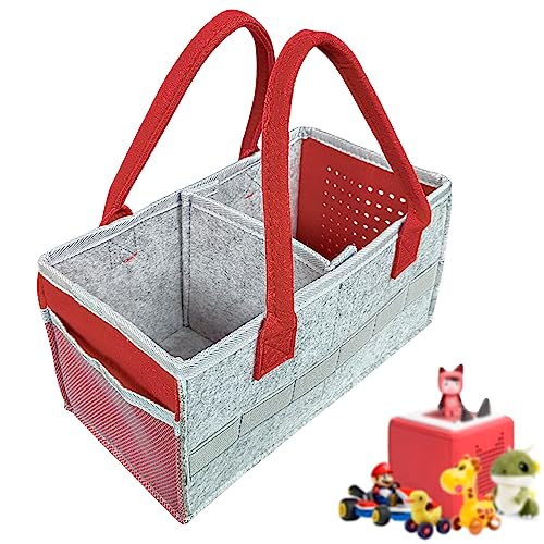 Tragetasche für Box-Starterset und Zubehör, Filz-Organizer-Tasche für Figur und Box, Reise-Tragetasche mit Griff für Box & Zubehör (Rot) von NECXON