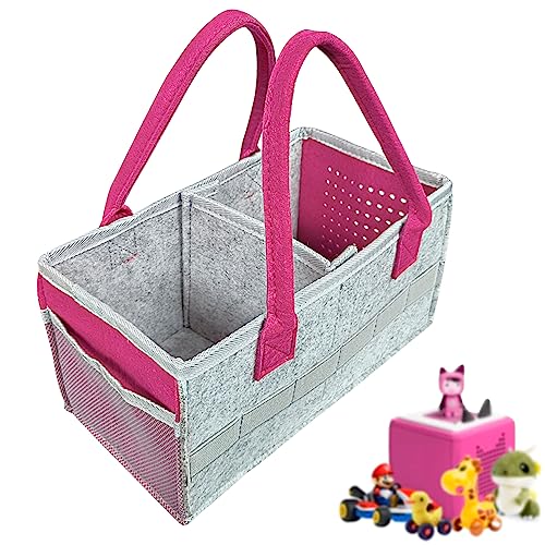 Tragetasche für Box-Starterset und Zubehör, Filz-Organizer-Tasche für Figur und Box, Reise-Tragetasche mit Griff für Box & Zubehör (Rose Red) von NECXON